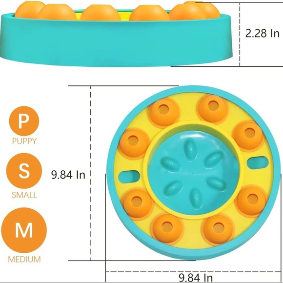 Slow Feeder Dog Bowl Enrichment Memory Training Puzzle Interactive Pet Toy - Picture 5 of 9